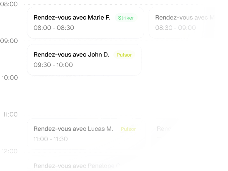 Centralized multi-client calendar
